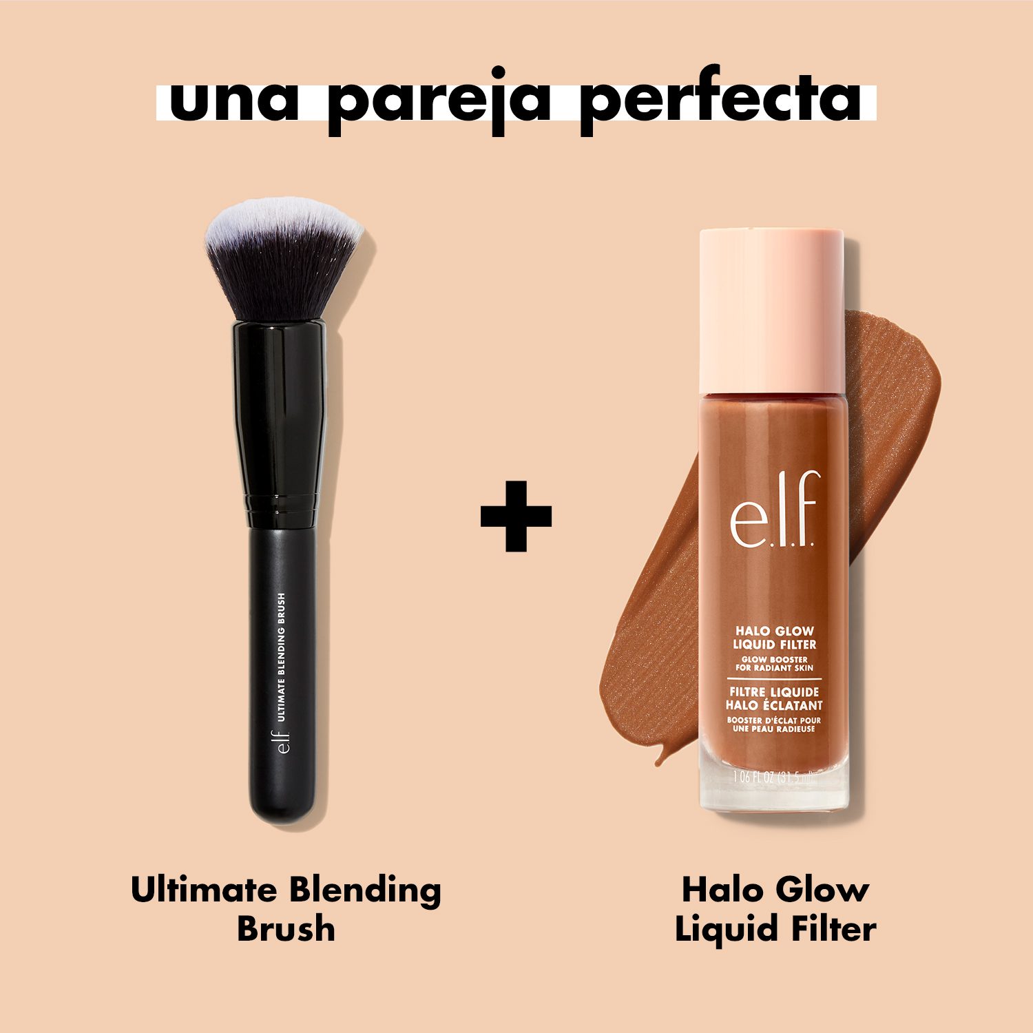 E.L.F. ULTIMATE BLENDING BRUSH (BROCHA GRANDE PARA DIFUMINAR MAQUILLAJE FACIAL)